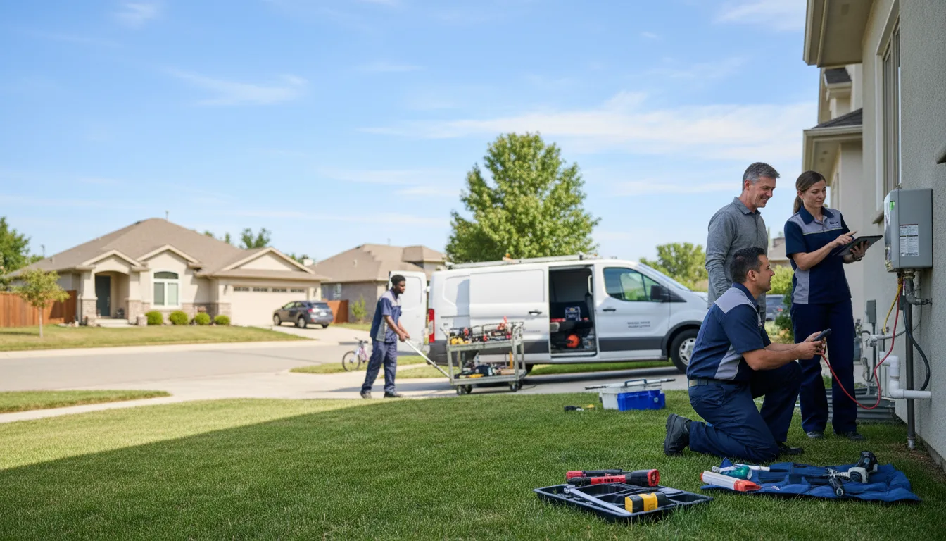 Tankless water heater service in Paradise, TX